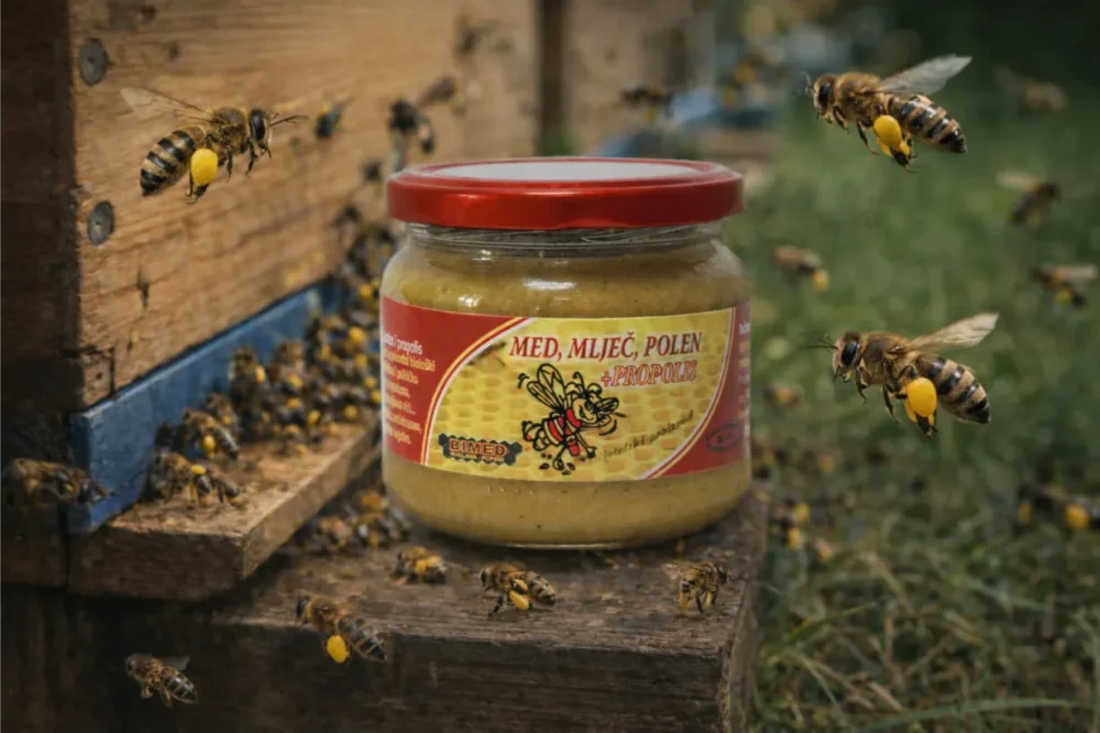 Med, mliječ, polen i propolis